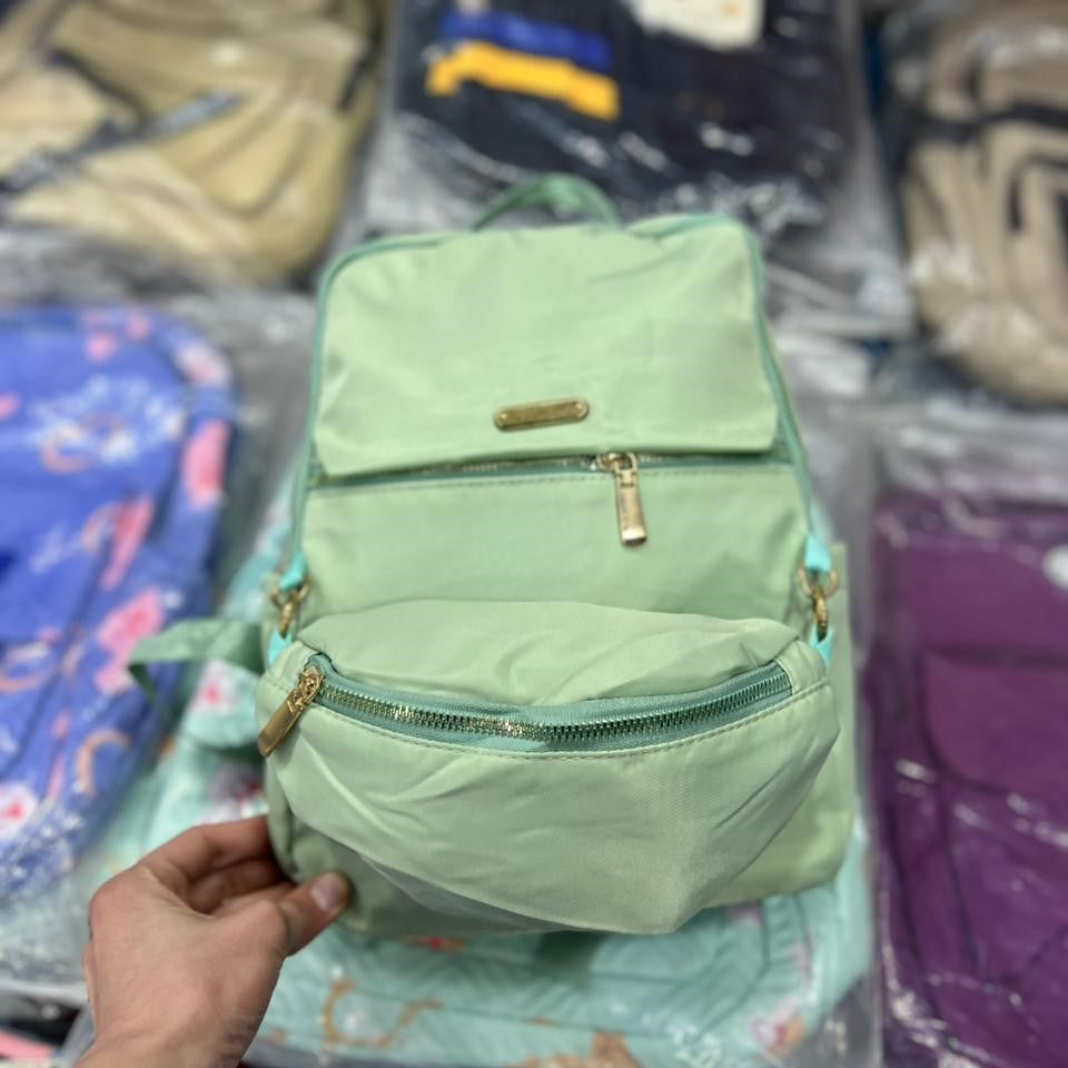 Women's Waterproof Nylon Backpack – Lightweight Travel, College & Casual School Backpack with Multiple Compartments