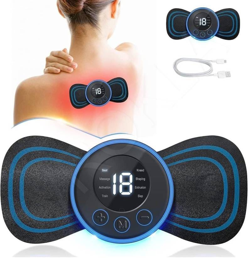 Smart EMS Muscle Stimulator | USB Rechargeable Abdominal Muscle Toner & Fitness Trainer for Men & Women