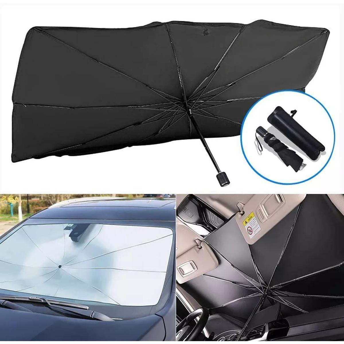 Reverse Folding Windproof Compact Umbrella – Portable Inverted Travel Umbrella for Men & Women