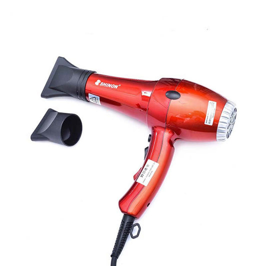 Professional Hair Dryer with Concentrator Nozzle – Fast Drying Hot &amp; Cold Air Blow Dryer for Home &amp; Salon Use
