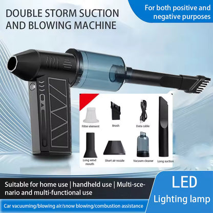 Portable High-Speed Turbo Fan Rechargeable Handheld Fan with Powerful 300% Airflow &amp; USB Charging