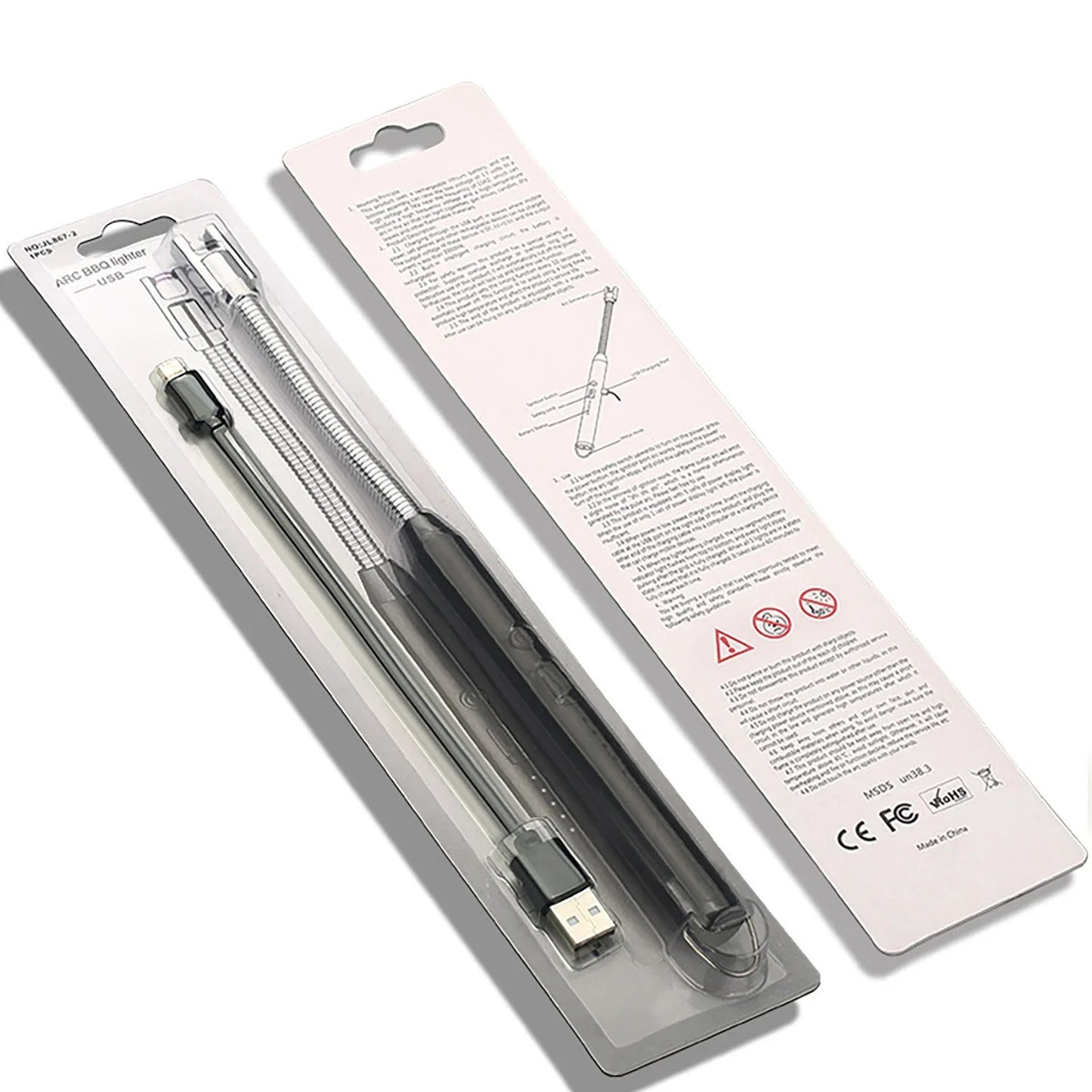 USB Rechargeable Electric Arc Lighter | Flexible Windproof Plasma Candle &amp; BBQ Lighter