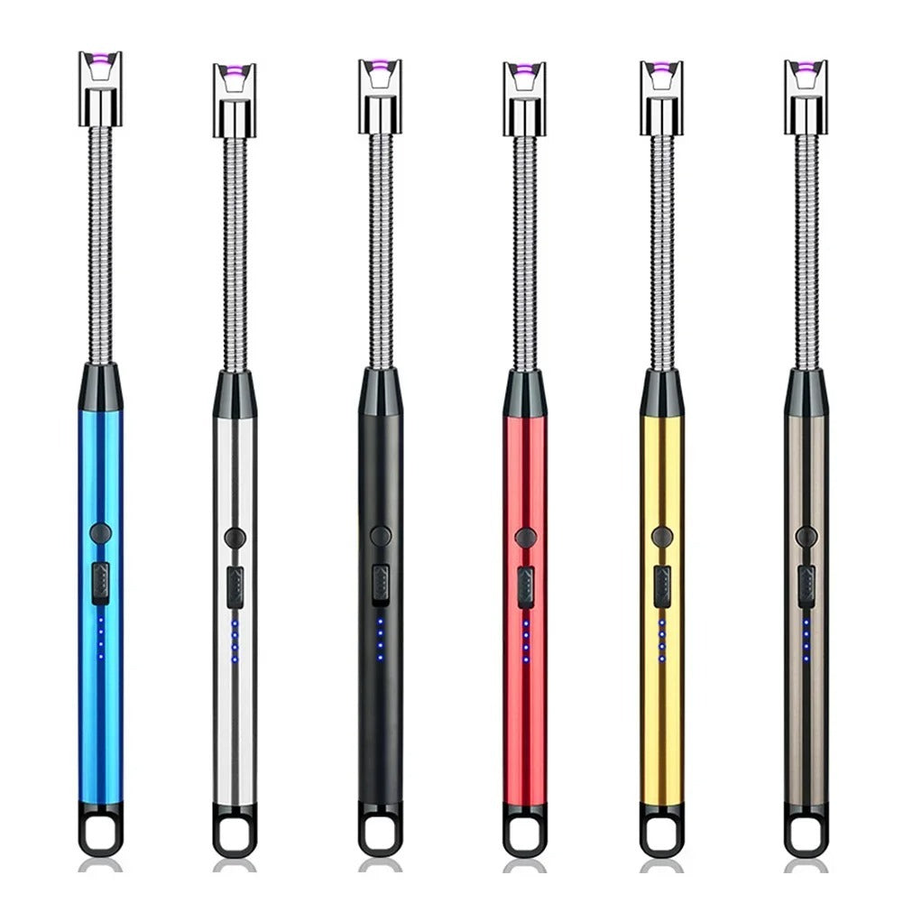 USB Rechargeable Electric Arc Lighter | Flexible Windproof Plasma Candle &amp; BBQ Lighter
