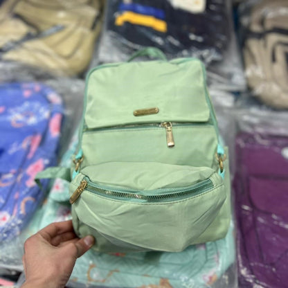 Women's Waterproof Nylon Backpack – Lightweight Travel, College &amp; Casual School Backpack with Multiple Compartments
