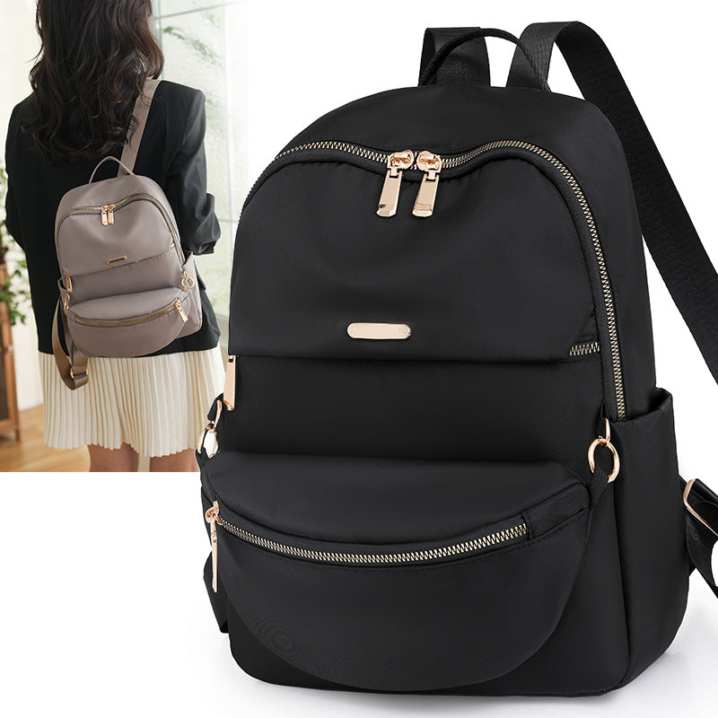 Women's Waterproof Nylon Backpack – Lightweight Travel, College &amp; Casual School Backpack with Multiple Compartments