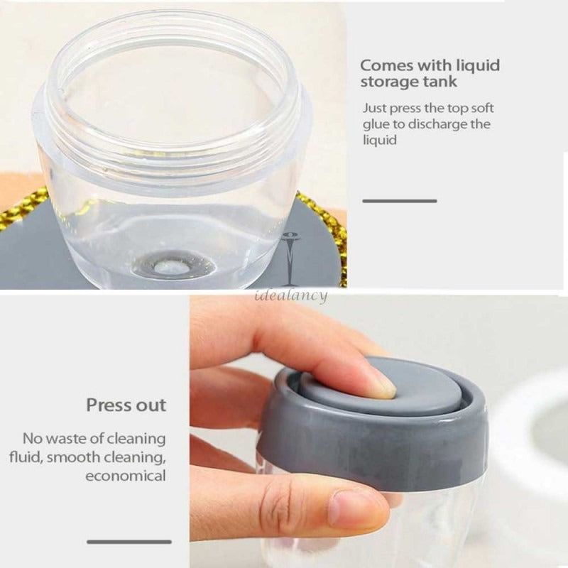 Automatic Soap Dispensing Dish Cleaning Brush – Refillable Kitchen Scrubber with Liquid Dispenser for Dishes, Pots &amp; Pans