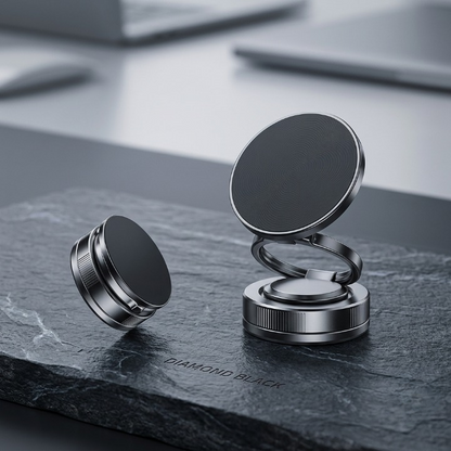 360° Magnetic Foldable Phone Stand – Adjustable Desktop Mobile Holder for iPhone, Android &amp; MagSafe Devices