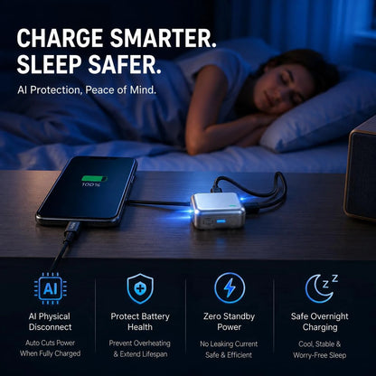 140W USB-C PD 3.1 Fast Charging Adapter – High-Speed Type-C Pass Through Charger for MacBook, Laptop, Tablet &amp; Smartphone