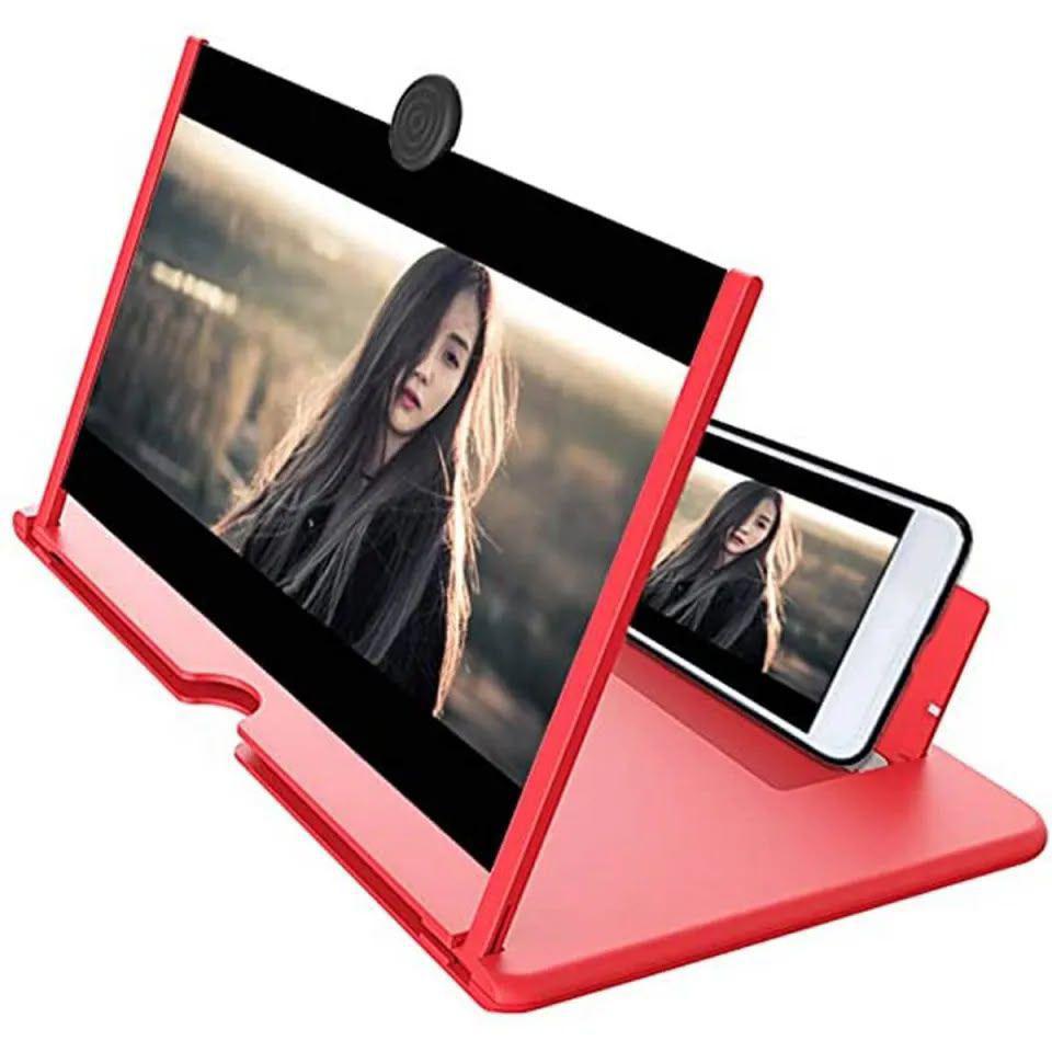 3D HD Mobile Phone Screen Magnifier – Foldable Smartphone Screen Amplifier Stand for Movies, Gaming &amp; Video Watching