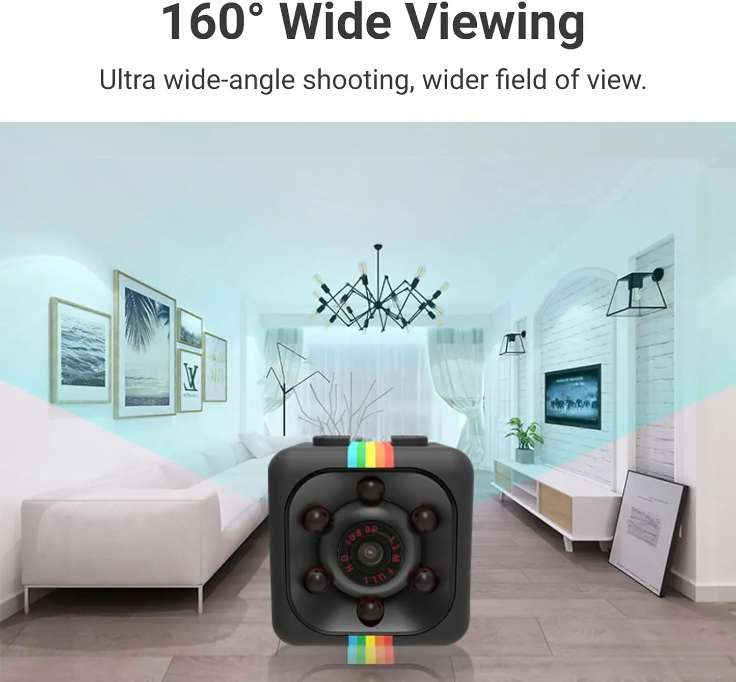 Mini HD WiFi Security Camera – 1080P Wireless Indoor Surveillance Camera with Night Vision &amp; Motion Detection