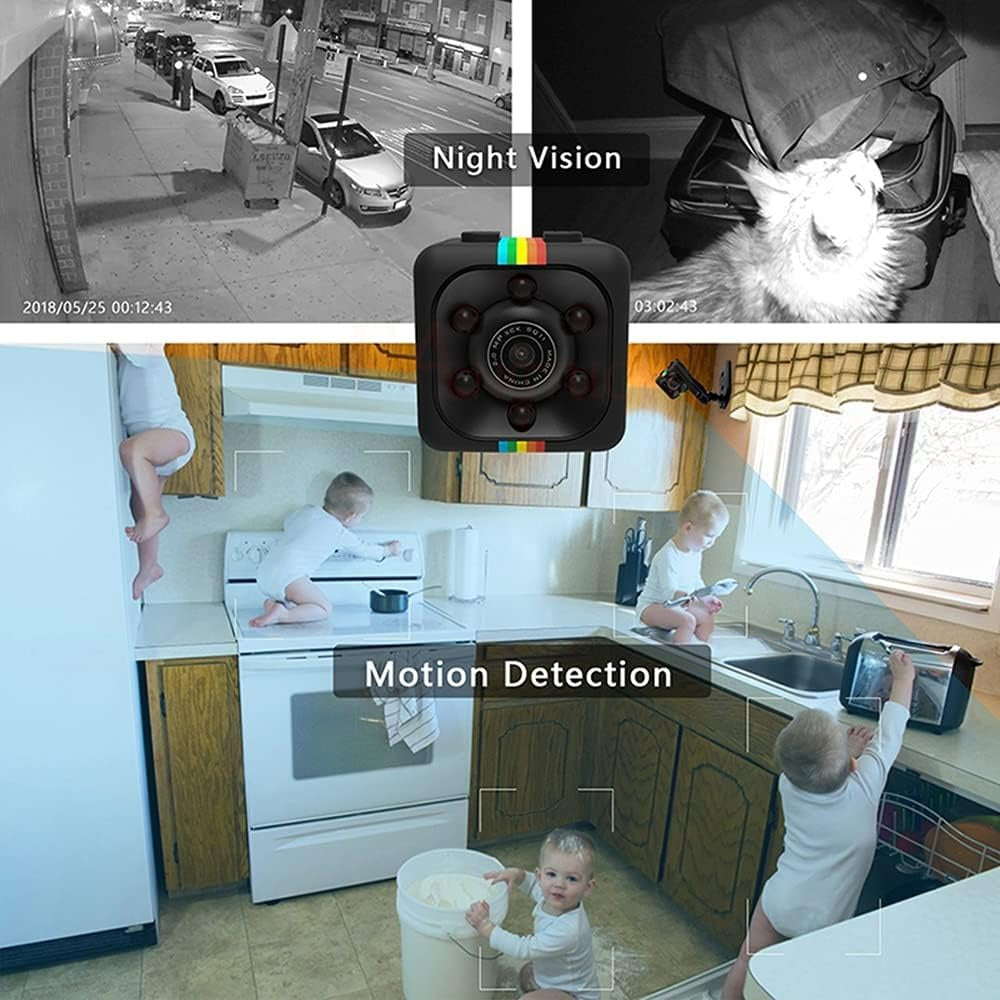 Mini HD WiFi Security Camera – 1080P Wireless Indoor Surveillance Camera with Night Vision &amp; Motion Detection