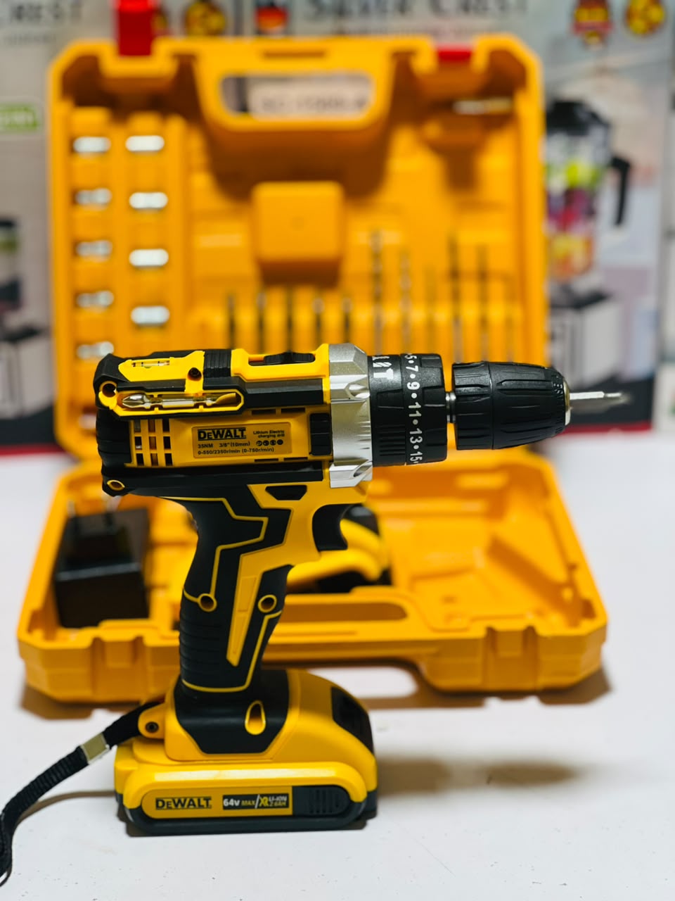 Cordless Rechargeable Electric Drill Machine Set with Battery &amp; Carry Case – Multi-Purpose Power Drill for Wood, Metal &amp; DIY Home Repair