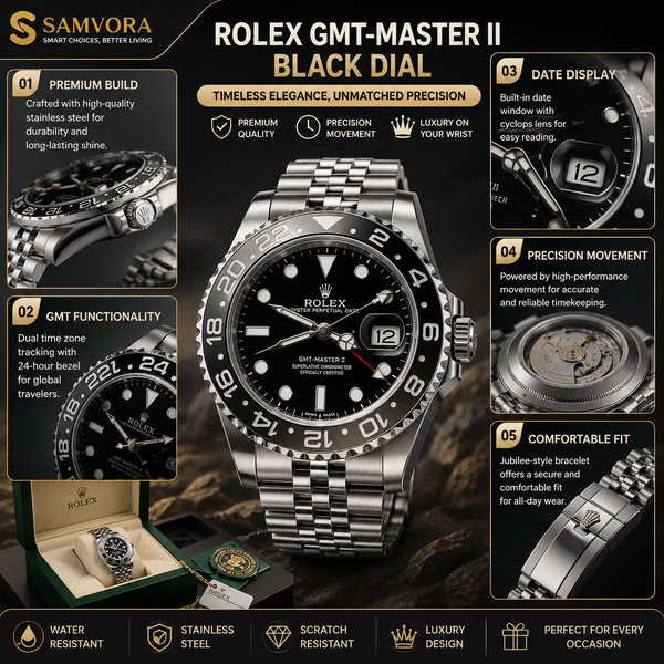 Luxury Men's Stainless Steel Analog Wrist Watch | Premium Business & Casual Fashion Watch