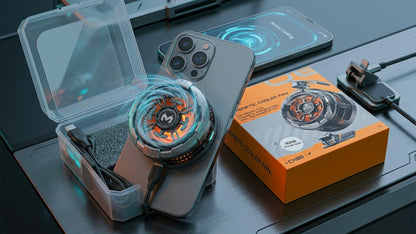 Magnetic Mobile Phone Cooler Fan | USB Rechargeable Gaming Phone Cooling Fan for Android & iPhone