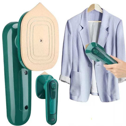 2 in 1 Portable Handheld Steam Iron | Mini Dry & Wet Garment Steamer with Water Spray for Travel & Home