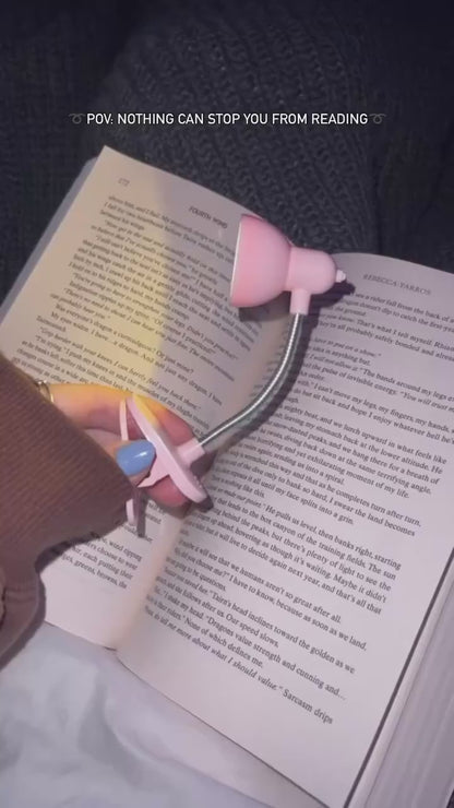 360° Flexible Clip-On LED Reading Lamp – Portable Mini Desk Light for Study, Bedside &amp; Laptop