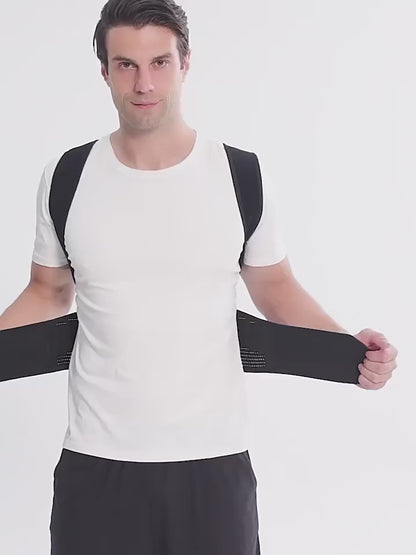 Adjustable Back Posture Corrector Belt for Men &amp; Women – Upper Back &amp; Shoulder Support Brace